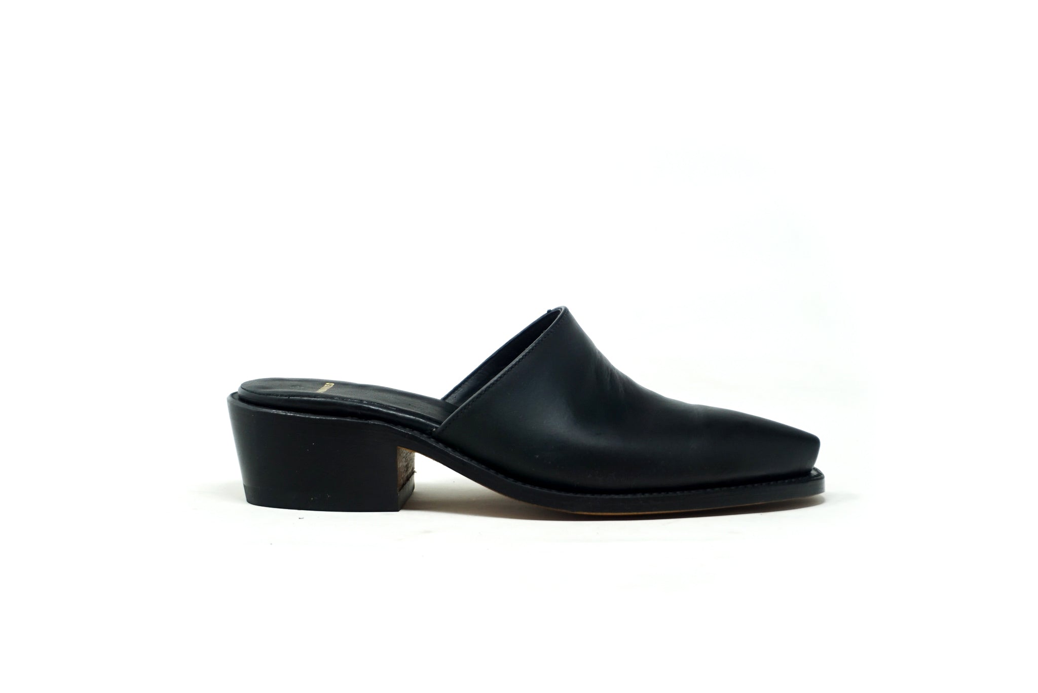 Womens black mule orders shoes