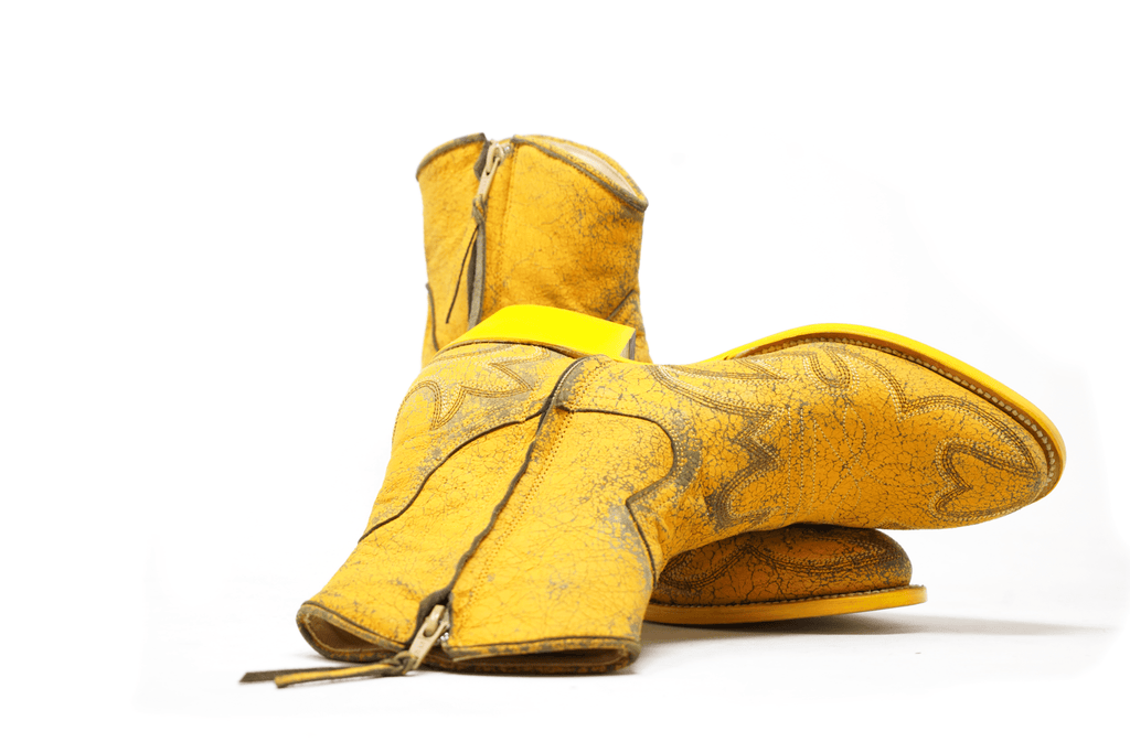 Ava Boots Yellow Goat - Unmarked