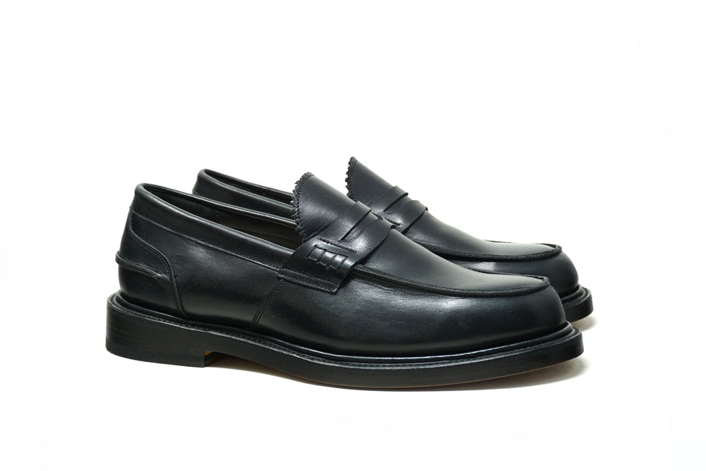 Elegant Classic Dress Shoes - Jack Penny Loafers Black | Unmarked